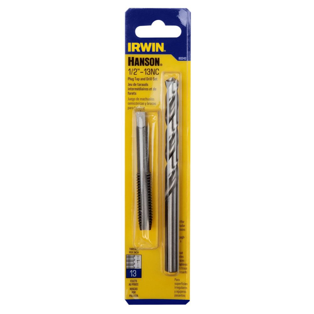 Irwin 1/2 Inch  13 Nc Tap And 27/64 Inch Drill Bit Set, large image number 6