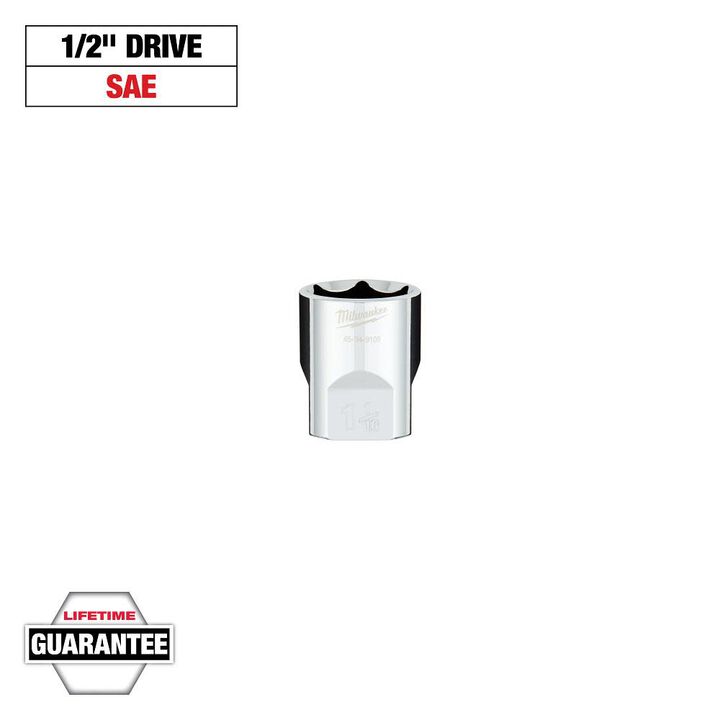 Milwaukee 1/2 in. Drive 1-1/16 in. SAE 6-Point Socket with FOUR FLAT Sides, large image number 8