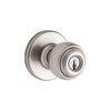 Kwikset Satin Nickel Security Keyed Entry Exterior Polo Lockset Knob, small image number 2