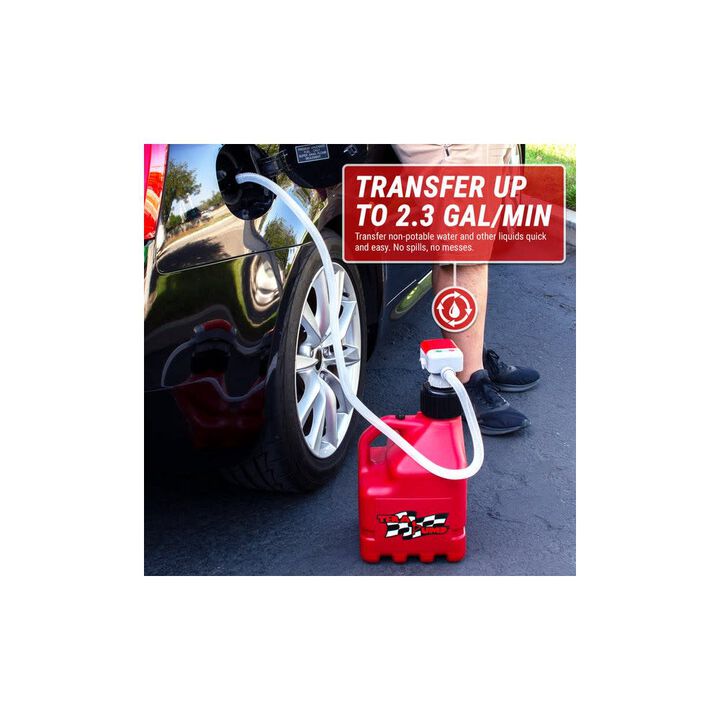 Tera Pump TRJ3XLR 3 Gallon Battery Powered Racing Jug with Transfer Pump, large image number 1