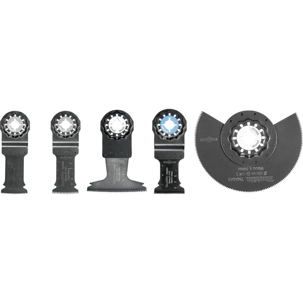 Makita 5 Pc Starlock Oscillating Blade Set – B-67197