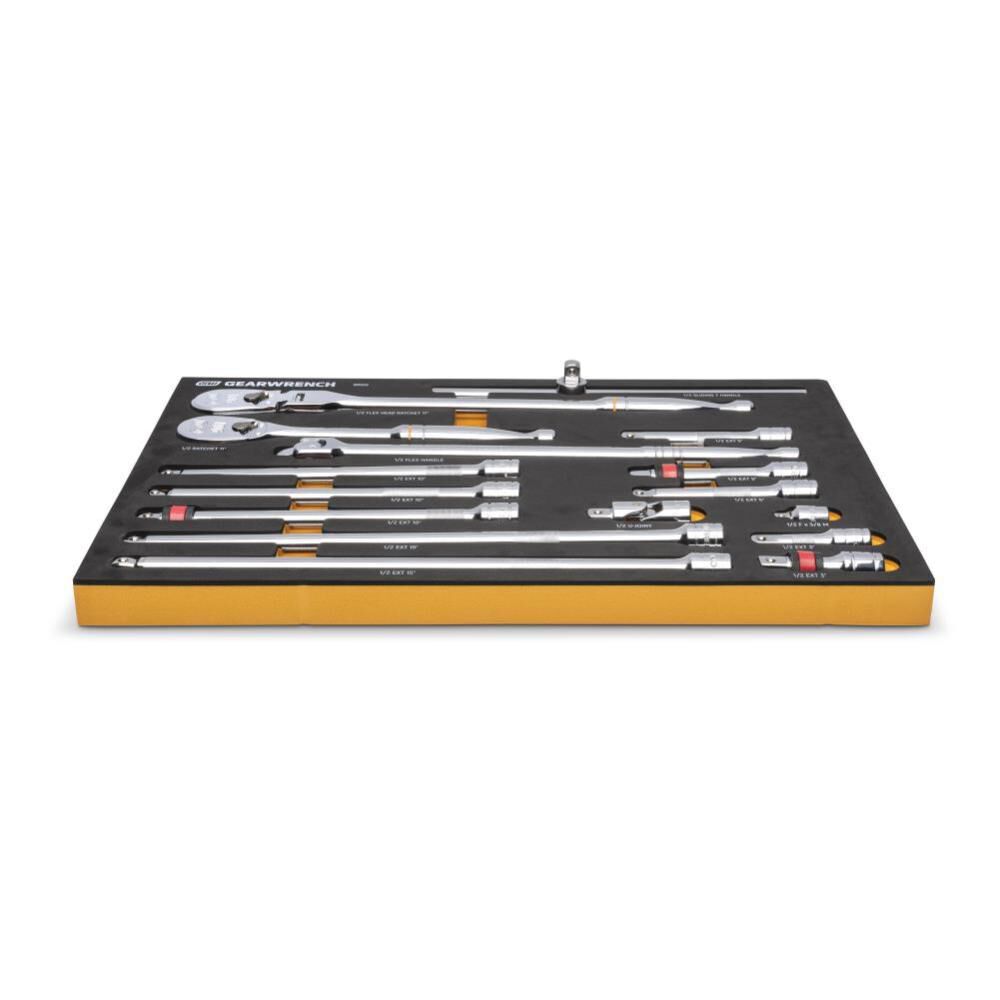 GEARWRENCH Ratchet & Drive Tool Set 1/2in 90T with EVA Foam Tray 16pc, large image number 17