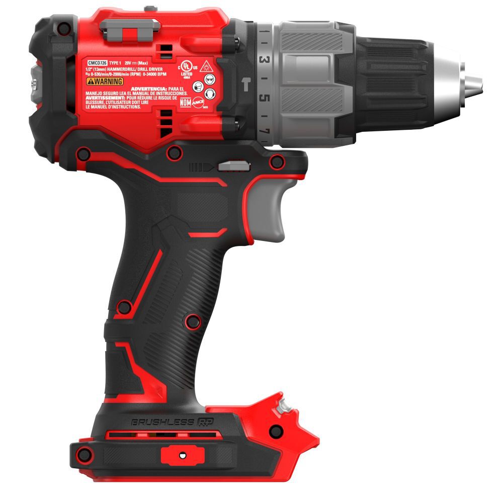 CRAFTSMAN V20 BRUSHLESS RP 1/2 Inch Hammer Drill (Bare Tool), large image number 9