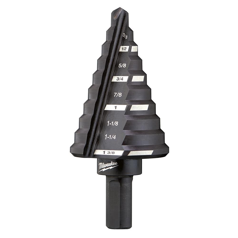 Milwaukee #5 Step Drill Bit 1/4 in. - 1-3/8 in. x 1/8 in., large image number 1