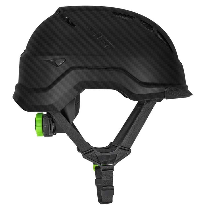 Lift Safety RADIX Vented Safety Helmet Black Carbon Fiber Type 2