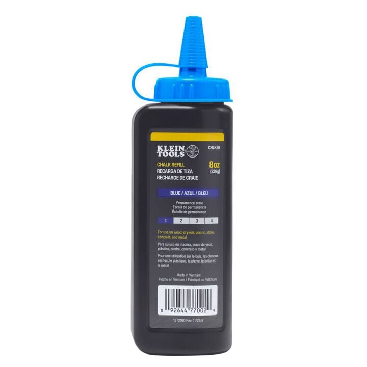 Klein Tools Professional Chalk Line Chalk Refill Blue