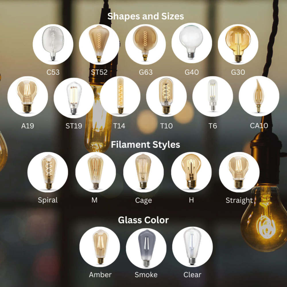 Feit Electric 120V 3.8W Vintage Edison LED Light Bulb Warm White 2 Pieces, large image number 9