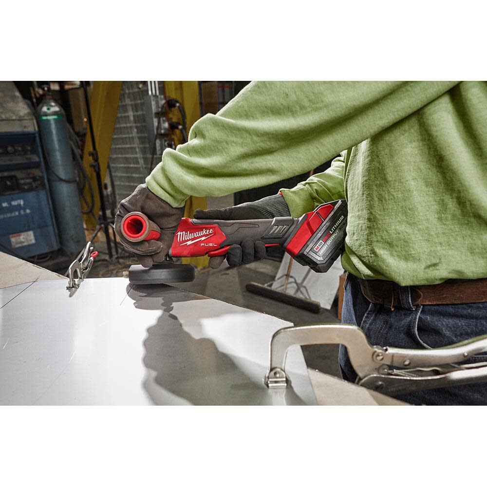 Milwaukee Promotional M18 FUEL 4 1/2inch / 5inch Variable Speed Braking Grinder Paddle Switch No Lock (Bare Tool), large image number 13