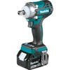 Makita 18V LXT 1/2in Sq Drive Impact Wrench Kit with Detent Anvil, small