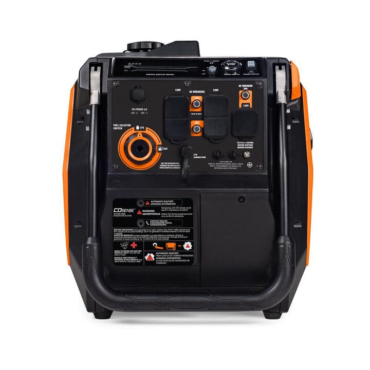 Generac IQ Series 5,200 Watt Dual Fuel 50-State Portable Inverter Generator with COsense Technology, large image number 14