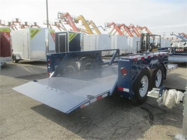 Air-Tow Trailers 14' x 6' 3in Drop Deck Flatbed Trailer - 10000 lb. Cap, large image number 4
