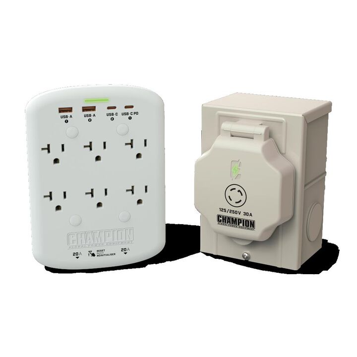 Champion Power Equipment 30-Amp Through Wall Generator Kit with Weather-Resistant Power Inlet Box, large image number 7