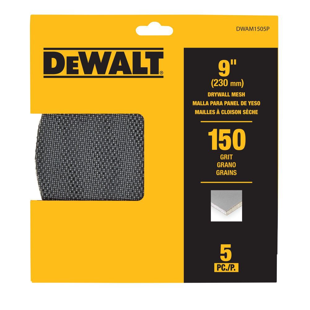 DEWALT 9in Sanding Mesh 150x 5pk, large image number 2