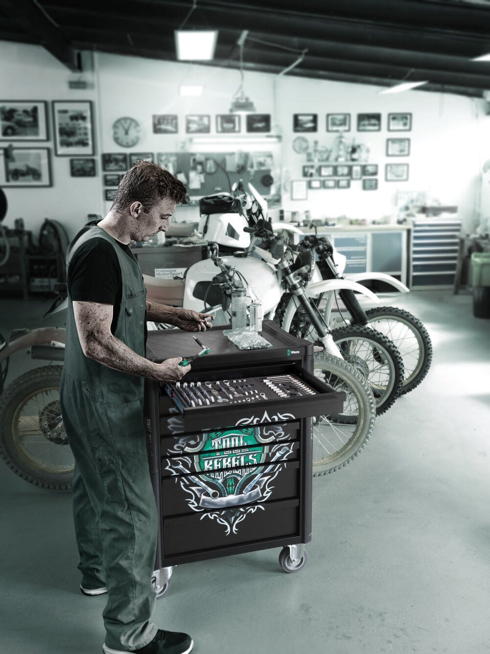 Wera Tools 9700 Tool Rebel Roller Cabinet 94pc, large image number 2