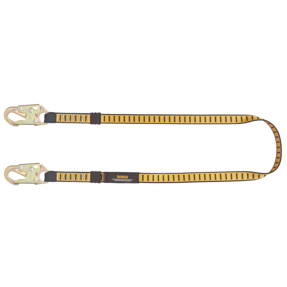 DEWALT 6 ft Work Positioning Lanyard with Steel Snap Hooks Both Ends, large image number 1