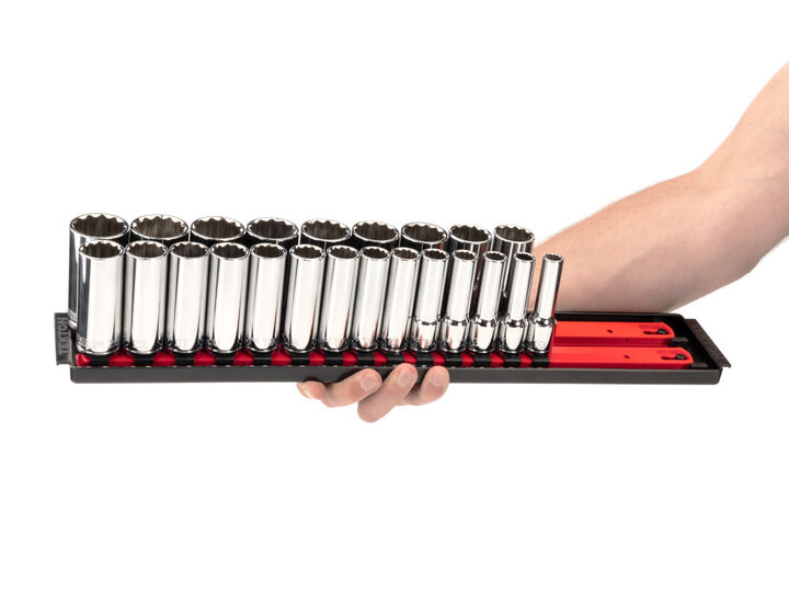 Tekton 1/2 Inch 12 Point Socket Set, 78 Pieces (3/8 - 1-5/16 Inch, 10-32 mm), large image number 6