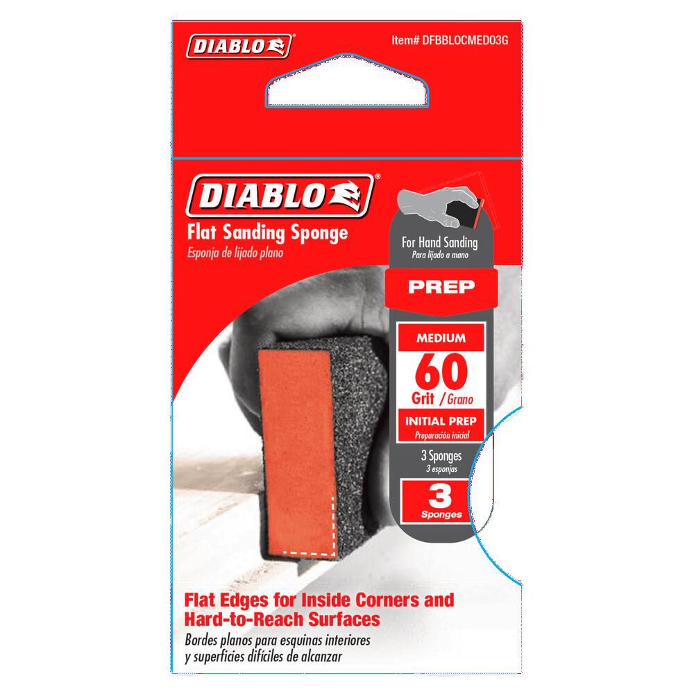 Diablo Tools Flat Sanding Sponge 60 Grit Medium, large image number 2