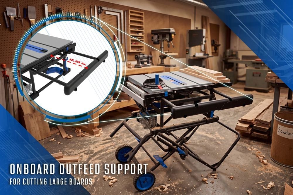 Delta Cruzer 120V 10 Inch Portable Jobsite Table Saw, large image number 4