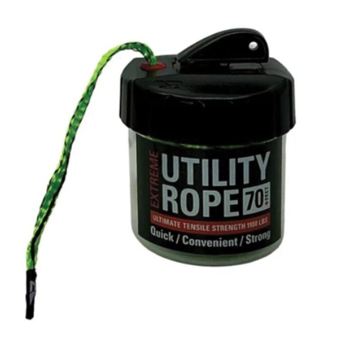 Rapid Rope Utility Rope and Canister 70 Ft Neon Green