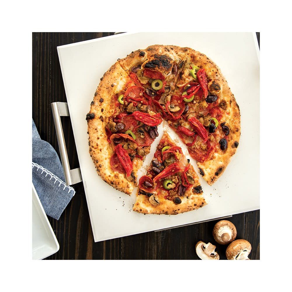 Nordic Ware Cordierite Ceramic Deluxe Square Pizza Stone with Rack, large image number 4