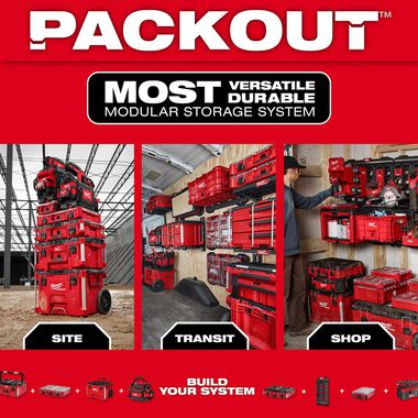Milwaukee PACKOUT 48 Oz Bottle with Chug Lid, Red, large image number 8