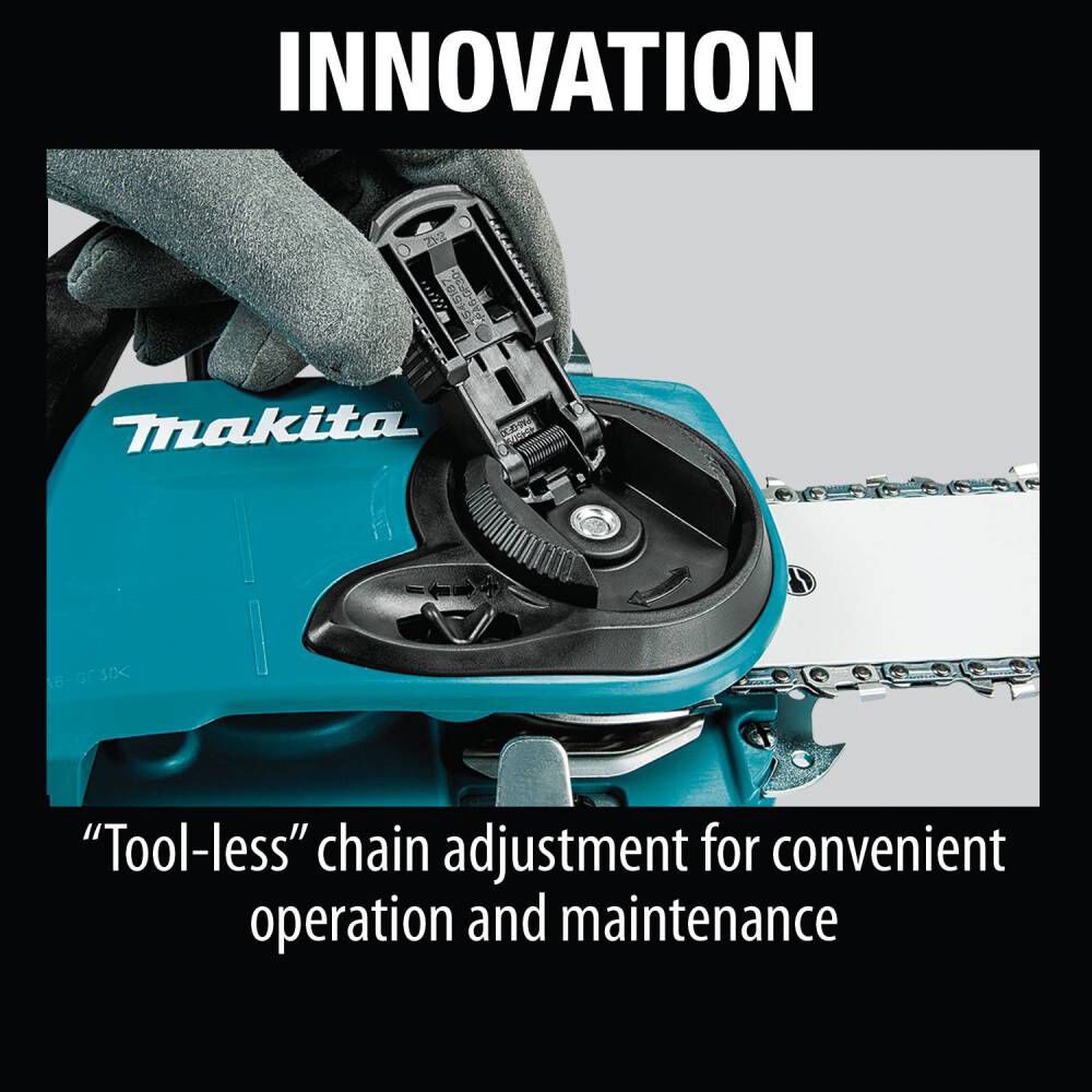 Makita 18V X2 (36V) LXT Lithium-Ion Brushless Cordless 16in Chain Saw Kit with 4 Batteries (5.0Ah), large image number 4