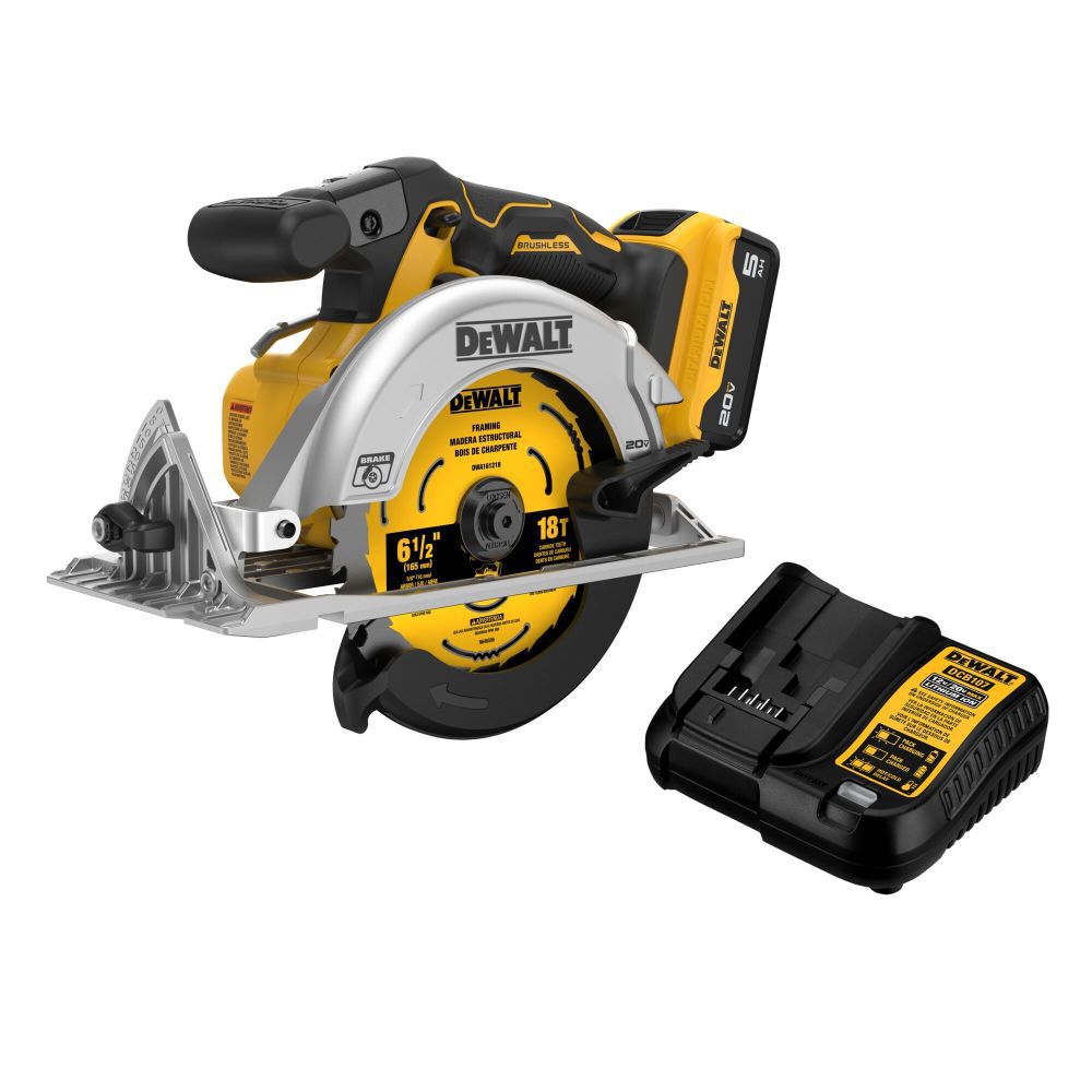 DEWALT 20V MAX 6 1/2 Inch Brushless Cordless Circular Saw Kit, large image number 1