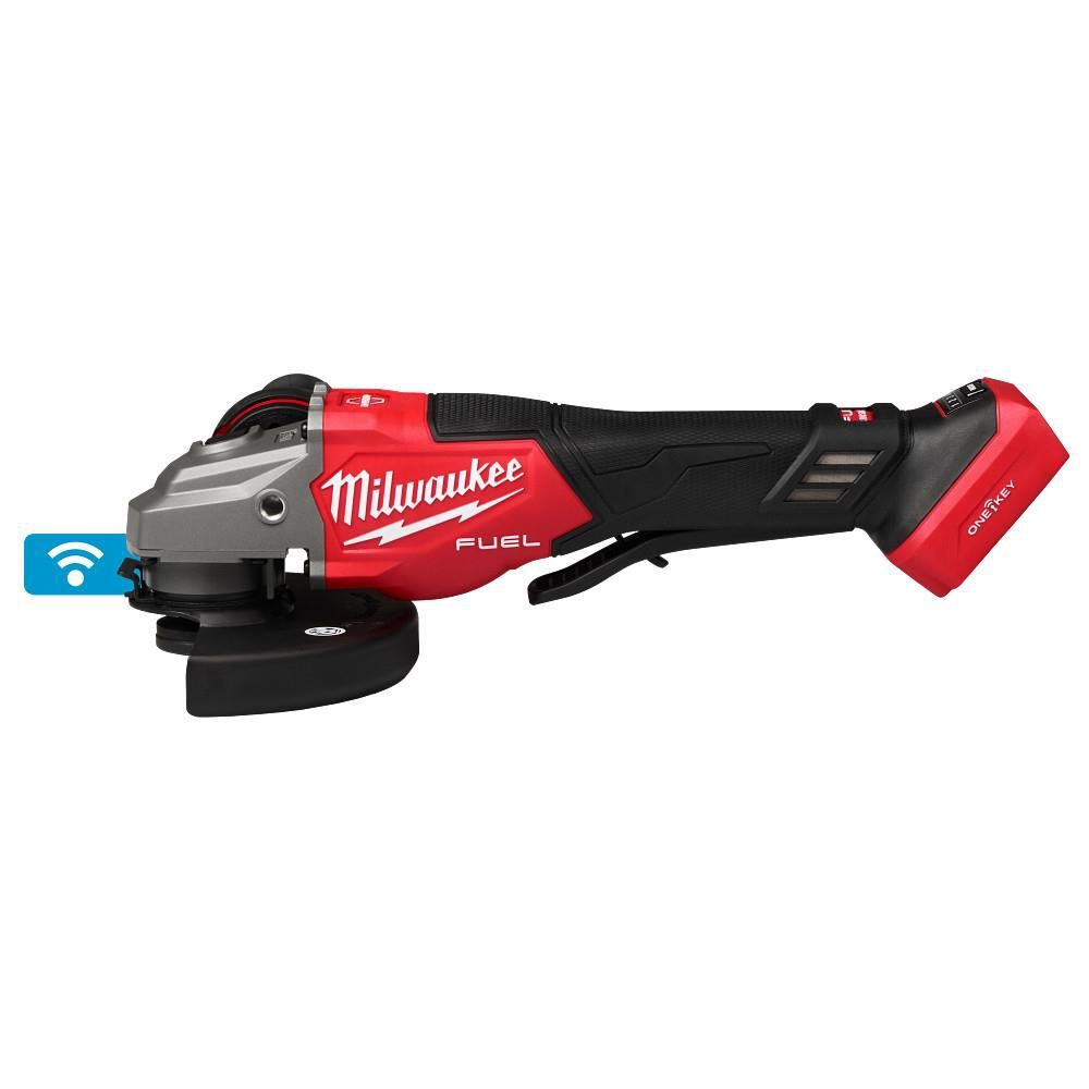 Milwaukee M18 FUEL 4-1/2 Inch-6 Inch Variable Speed Braking Grinder, Paddle Switch w/ ONE-KEY & 4-1/2 in. x .045 in. x 7/8 in. Cut-Off Wheel (Type 27), large image number 3
