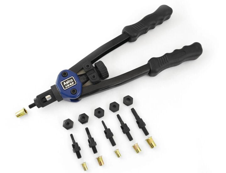 Astro Pneumatic Tools 13 Inch Nut and Thread Setting Hand Riveter Kit with Mandrel and Nosepiece Set, large image number 4