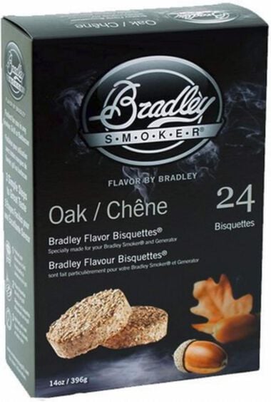 Bradley Smoker Oak Bisquettes--24 Pack