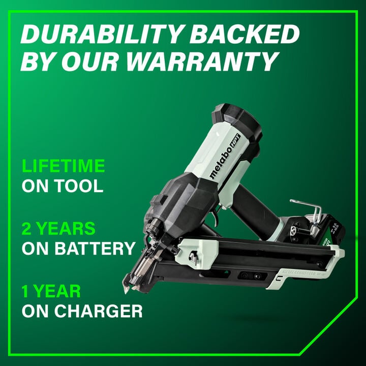 Metabo HPT Cordless Pneumatic 18V Metal Connector Nailer Kit, large image number 15