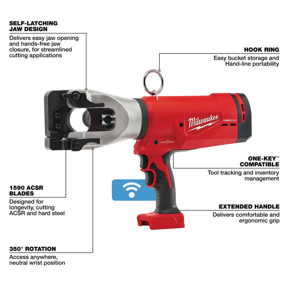 Milwaukee M18 FORCE LOGIC 1590 ACSR Cable Cutter (Bare Tool), large image number 5