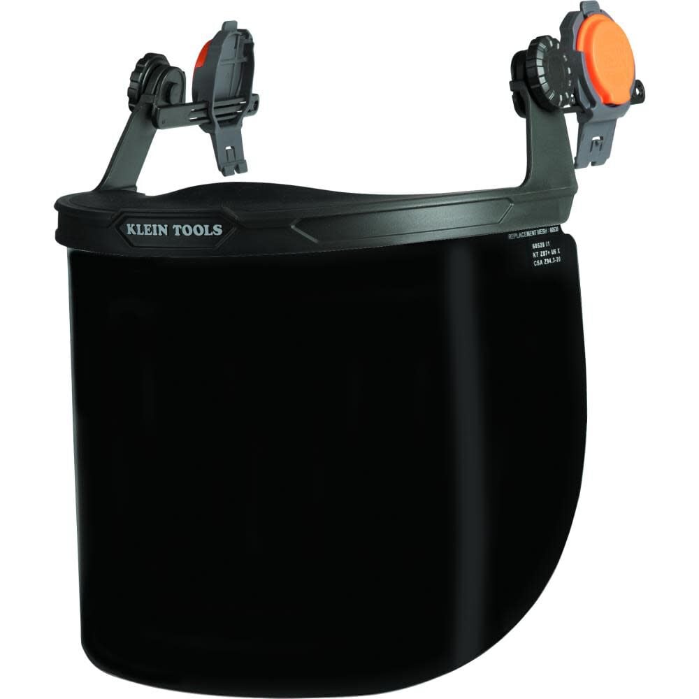 Klein Tools Face Shield, Full Brim Gray Tint, large image number 1