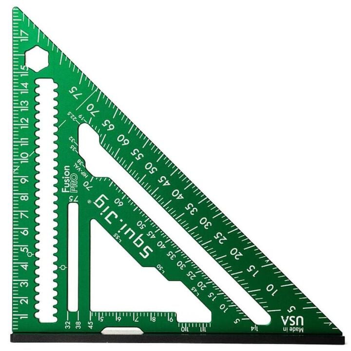 Squi.Jig Fusion Pro 7-1/2 Inch Aluminum Rafter Square with 3/16 Inch Heel, large image number 1