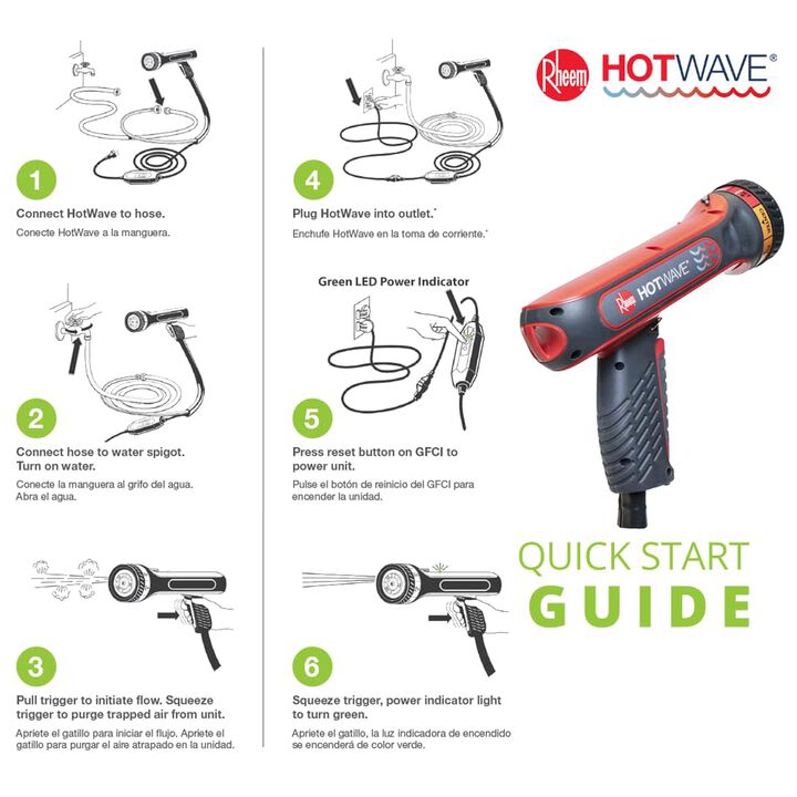 EcoSmart HotWave 1800W Tankless Electric Multipurpose Hose Sprayer, large image number 3