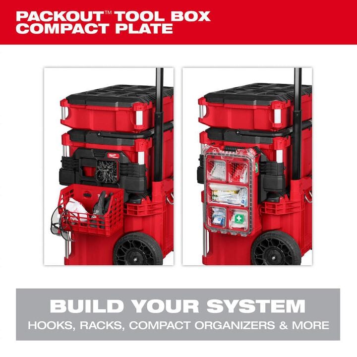 Milwaukee PACKOUT Tool Box Compact Plate, large image number 2