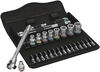 Wera Tools 8100 SA 10 1/4 in Drive Zyklop Metal Ratchet Set 28pc, small image number 1