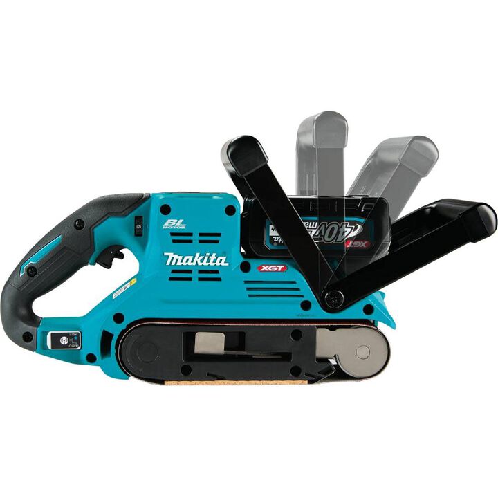 Makita 40V max XGT Brushless Cordless 3 Inch x 21 Inch Belt Sander (Bare Tool) 150 Grit Abrasive Belt (10 Pack) & 4Ah Battery Bundle, large image number 19