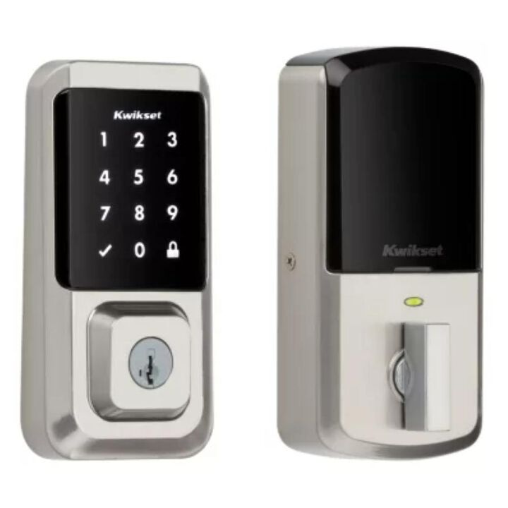 Kwikset Halo Smart Lock Wi Fi Smart Lock Touchscreen Satin Nickel, large image number 4