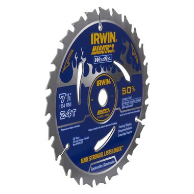 Irwin Weldtec 7-1/4 In. 24T Saw Blade, large image number 1