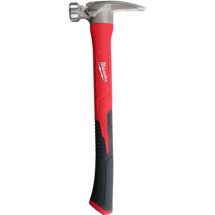 Milwaukee 21oz Milled Face Poly/Fiberglass Handle Hammer