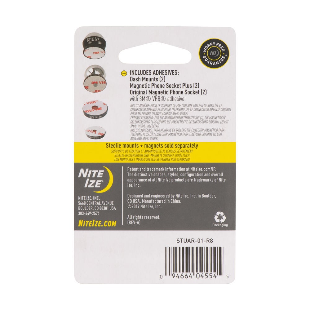 Nite Ize Steelie Replacement Adhesive Kit for Dash Mount + Phone Socket, large image number 2