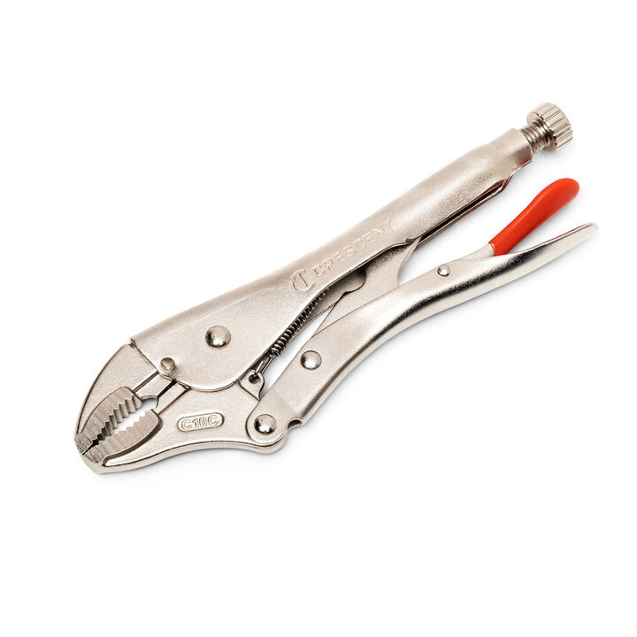 Crescent 10 Inch Curved Jaw Locking Pliers with Wire Cutter, large image number 1