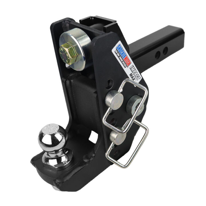 Shocker Hitch 20K Impact Max 2 Inch Cushion Hitch & Drop Ball Mount 2-5/16 Inch Hitch Ball, large image number 1