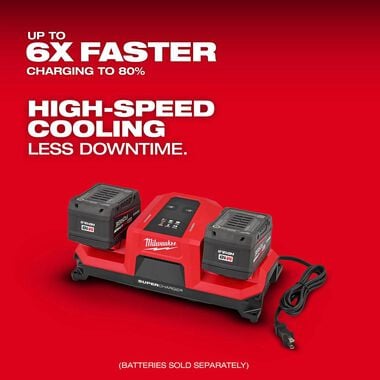 Milwaukee M18 Dual Bay Simultaneous Super Charger with 4 Point Mounting
