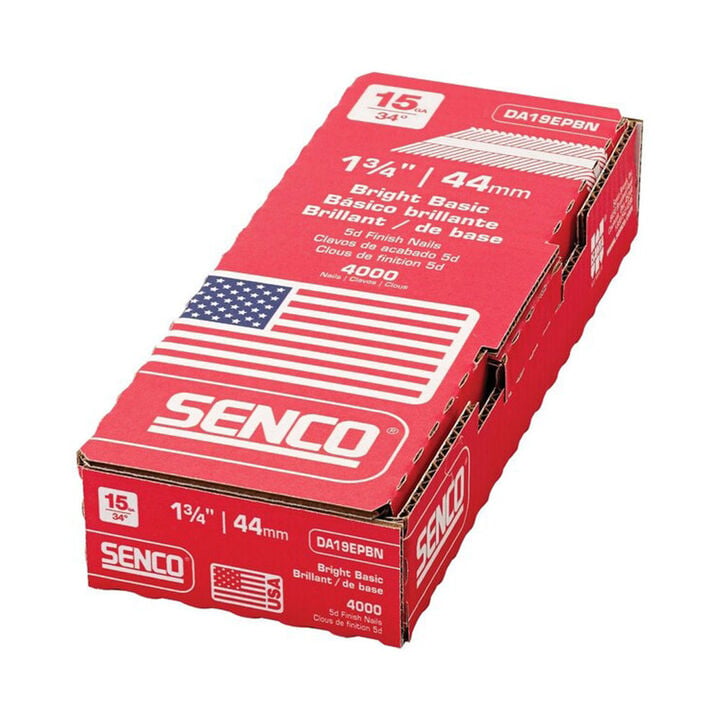 Senco 1-1/2 In. Box of 4000 15-Gauge Finish Nail Pack