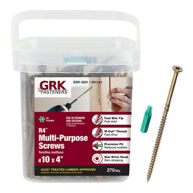 GRK Fasteners R4 Screw Pro-Pak 10 x 4in, large image number 0