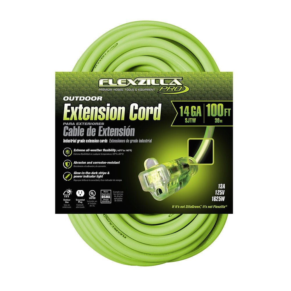 Flexzilla 100 ft. Pro Extension Cord 14/3 AWG, large image number 2