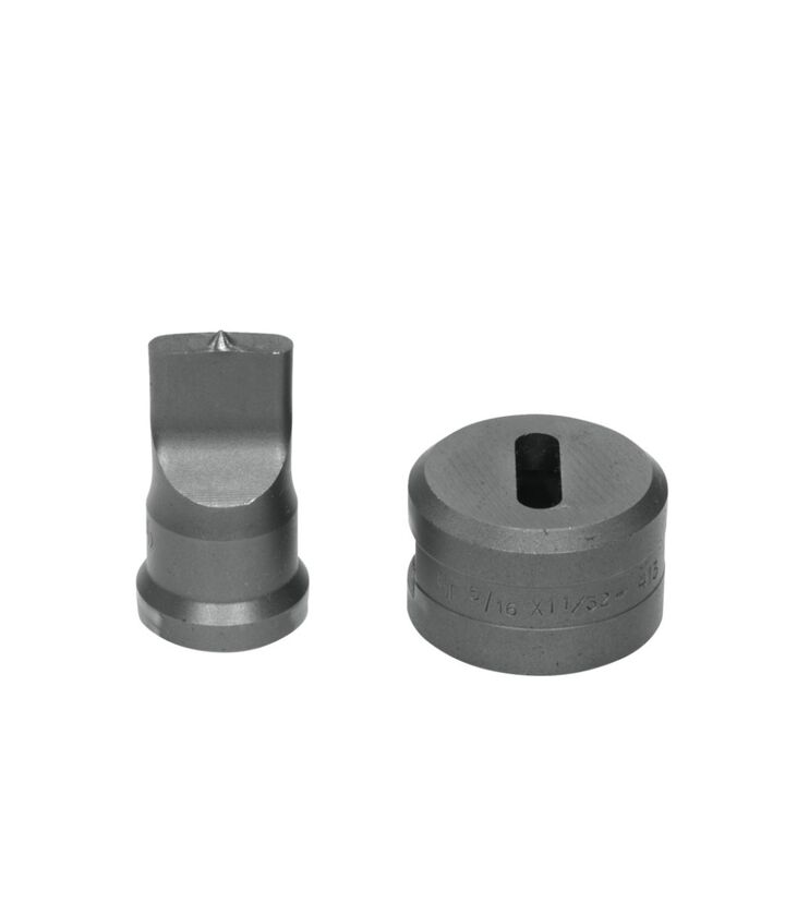 Edwards 1 Inch Punch x 1-1/32 Inch Die Standard Oblong Punch & Die Set, large image number 1