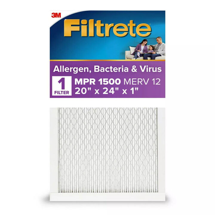 3M Filtrete 20 x 24 x 1-Inch 1500 MPR MERV 12 Allergen Defense Furnace Air Filter, 4-Pack, large image number 2